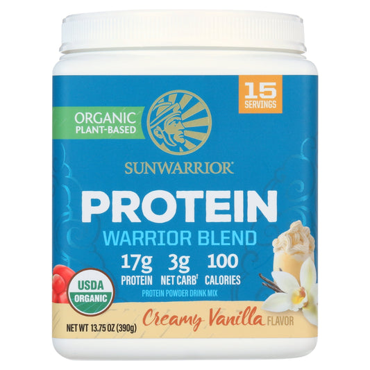 Organic Vanilla Protein Powder | Superfood, Vegan Plant-Based Protein Powder, Vanilla, 13.75Oz