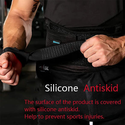 Weightlifting Straps Anti-Slip Silicone Lifting Wrist Straps Strength Training Deadlifts Crossfit Hand Grips Wrist Support