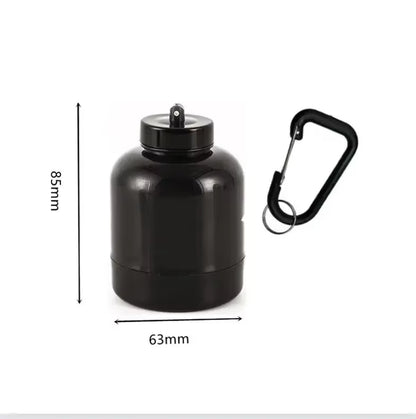 Portable Protein Powder Container Pill Organizer Protein Keychain Sport Nutrition Water Bottle Sport Whey Protein Supplement Cup