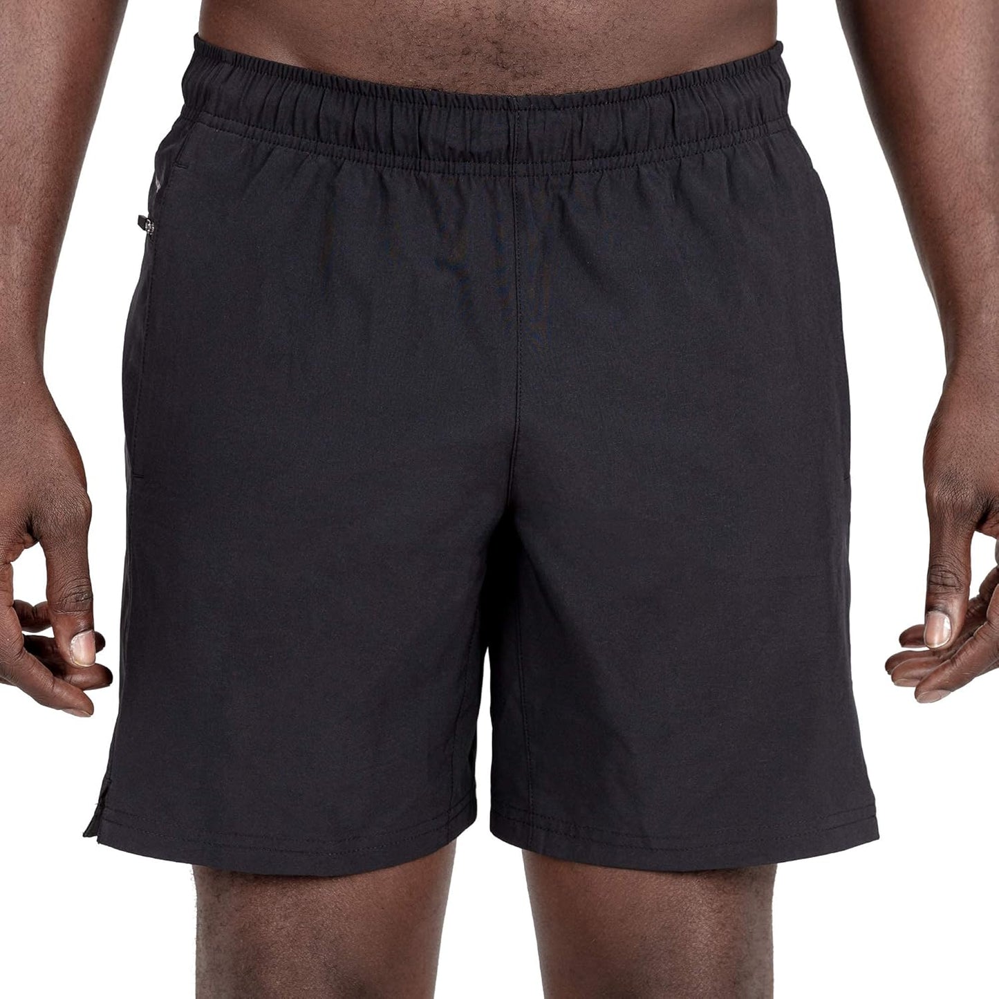 Men’S Shorts Two Pack All Purpose 7 and 9 Inch Woven Stretch Athletic Training Shorts with Pockets and Zip Pocket